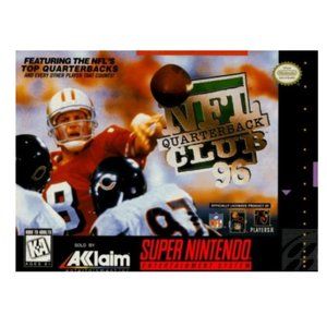 NFL Quarterback Club 96 for SNES/Super Nintendo Complete With Rare Poster